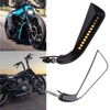 8mm Black Motorcycle Handlebar Rear View Side Mirrors with Turn