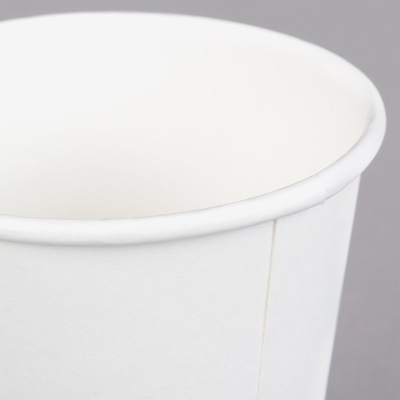 White Paper Hot Coffee Tea Drinking Cups 12oz.- 350ml. (Pack