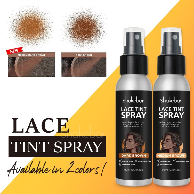 SHAKEBAR Lace Tint Spray (Medium Brown)