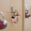 Tcyoatoa Heart Shaped Fingerprint Padlock, Small Smart Padlock for Gym