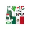 Set 6 Piezas Hincha Mexicano, Kit Para Futbol Y Celebracione