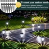 Huquary 50 Pcs Solar Outdoor Pathway Lights Bulk LED Solar