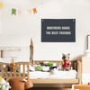 NaZaUK Brothers Make the Best Friends Wall Hanging Canvas Banner,