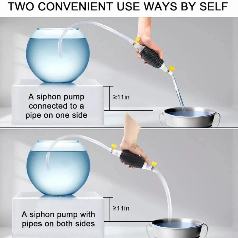 Car Fuel Tank Sucker High Flow Siphon Hand Pump for
