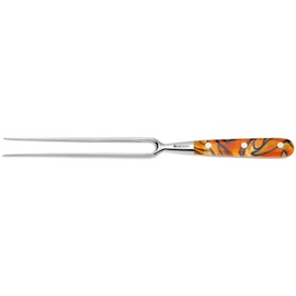 Giesser seit 1776 - Made in Germany - Tranchiergabel 21 cm Spicy Orange, PremiumCut Fork No 1, Fleischgabel, Acryl, exotisch, rostfrei, deutsches Grillmesser scharf