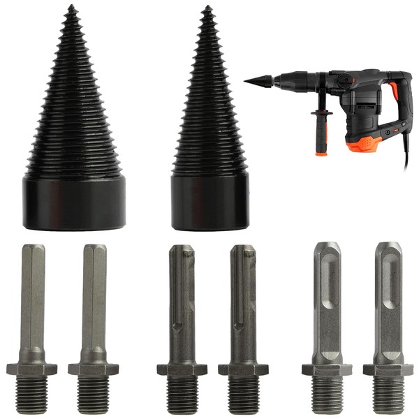 8 Pieces Wood Splitter Drill, 42 mm & 32 mm