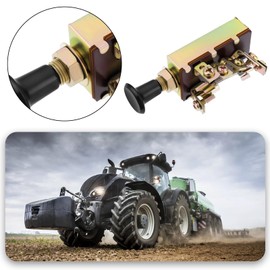 ECSiNG 2 Pieces 4-Level Car Pull Switch Horn Headlight Modification Switch for Tractors Excavator Cars Agriculture Vehicle with 30A Fuse