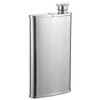 Visol Edian Stainless Steel 4-Ounce Hip Flask with Built-In Cigar