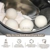Reusable 100% New Zealand Wool Dryer Balls - Fluffier, Softer