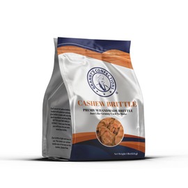 Grannys Confections Handmade Cashew Brittle Made With Premium Cashews, Just Like Granny Used to Make. - One Pound (16 oz) Bag