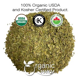 Organic Way Myrtle Leaf Powder (Myrtus communis) - European Wild-Harvest | Organic & Kosher Certified | Raw, Vegan, Non GMO & Gluten Free | USDA Certified | Origin - Albania (1Lbs / 16Oz)