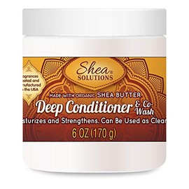Simply Shea Deep Conditioner & Co-wash with Organic Shea Butter (Paraben-free) 6oz by Simply Shea