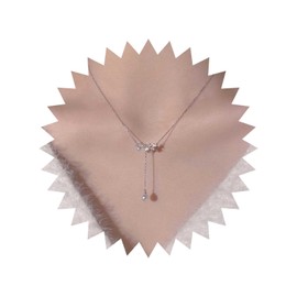 Sttiafay Boho Pearl Pendant Necklace Pearl Y Lariat Necklace Silver Rhinestone Pearl Choker Necklace Pearl Wedding Earrings Chain Jewelry for women
