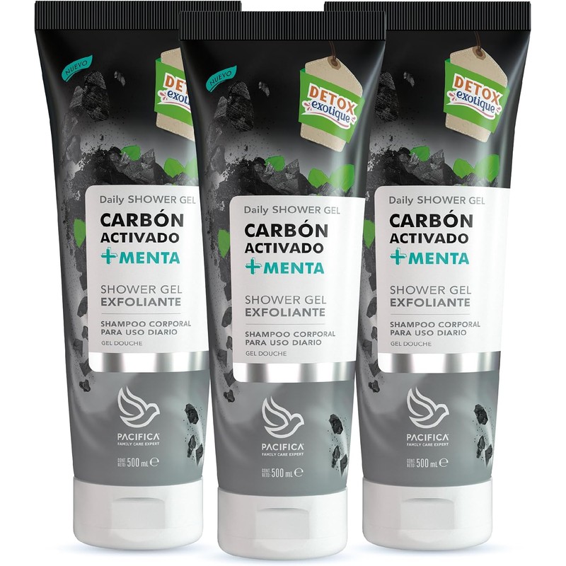 Pacifica Jabón Líquido Corporal Shower Gel Exfoliante Almendra Karité Café