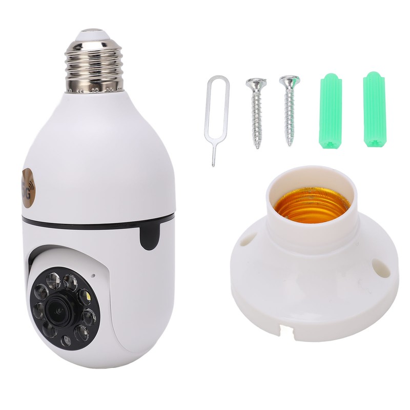 Lamp Holder Camera Wireless 360 Degree 2.4GHz and 5G WiFi