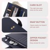 yiijay Wallet for Women RFID Blocking Leather Trifold Clutch Wallet