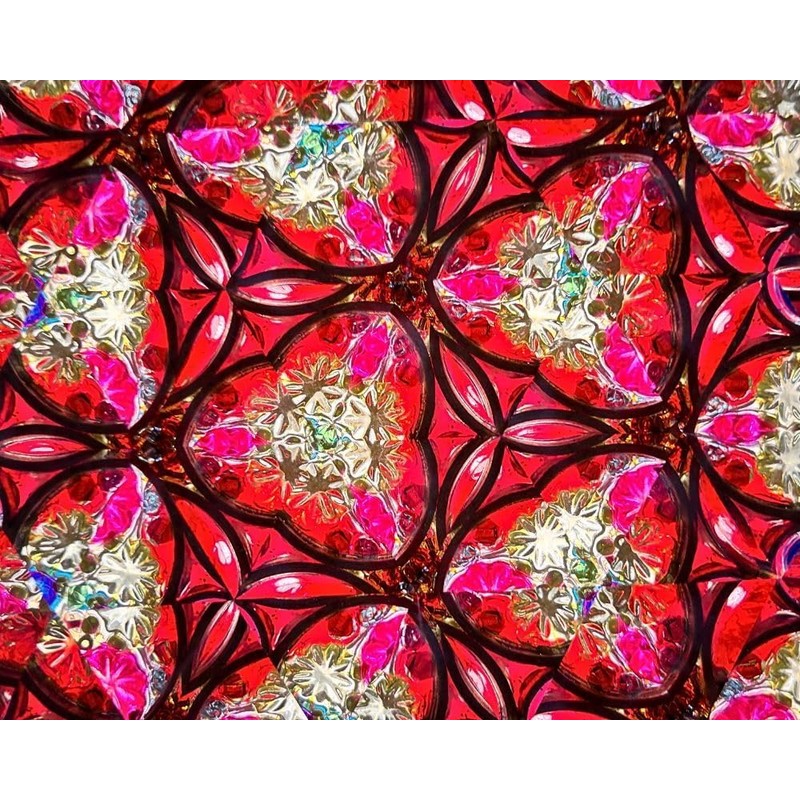 YVCrafts Handcrafted Etched Floral Pattern Lacquered Brass Kaleidoscope Includes Two