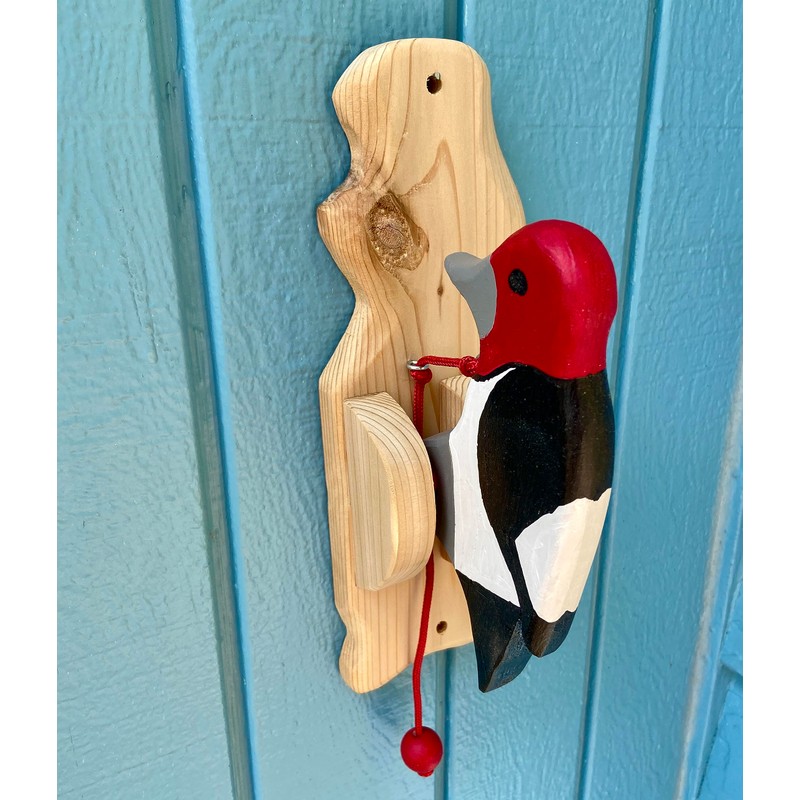 Red-headed woodpecker door knocker