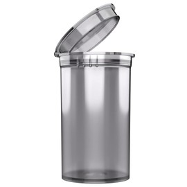 19 Dram CR Plastic Packaging Pop Top Containers - Child Resistant Travel Holder Vial Bottles - 225 qty (Smoke)