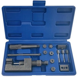 Juego de rompedor de cadena para motocicleta, kit de 16 piezas con cortador de cadena y remachadora para motocicleta, ATV, bicicleta, cadenas de leva de 25 a 930