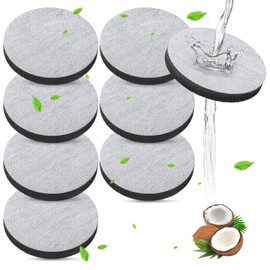 Pack of 8 MicroDisc Water Filters for Brita Fill & Go Water Filter Bottles Carafes, Water Filter Discs Reduces PFAS, Chlorine, Microparticles, Other Taste-Impasing Substances in Drinking Water