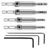 Ansodo 7Pcs Hinge Drill Bit Set, self centering drill bit,