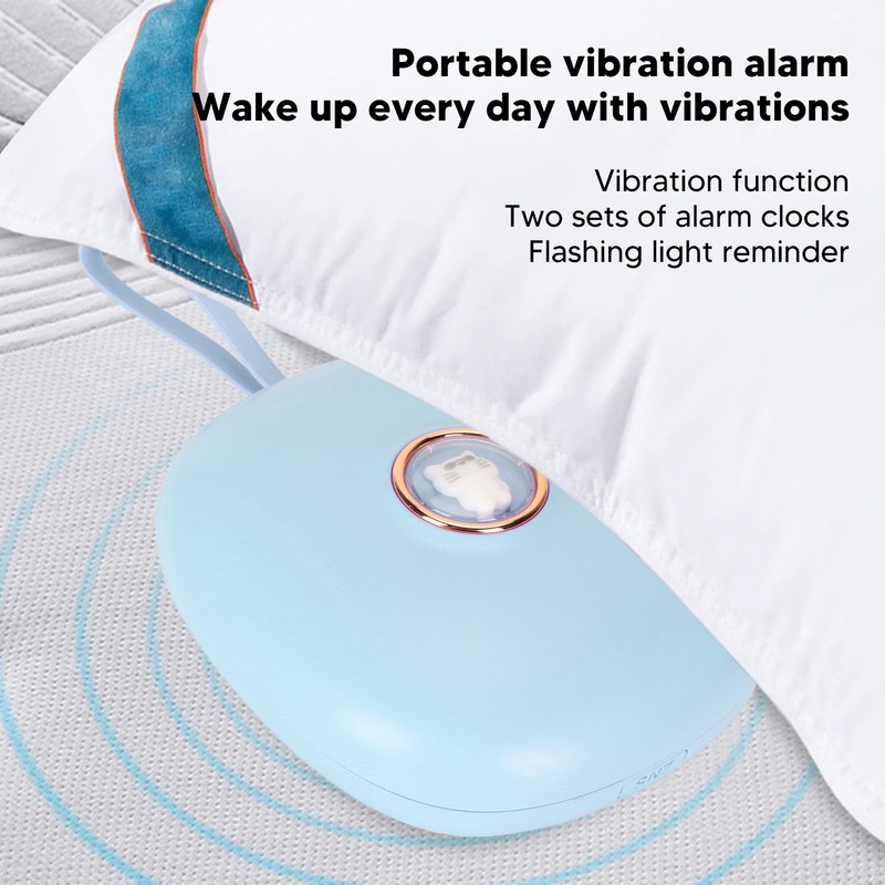 Vibrating Digital Alarm Clock Portable LED Electronic Digital Alarm Clock