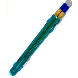 Ishida Lunch Fit Chopsticks Case Set, 7.1 inches (18 cm), Made in Japan, Blue