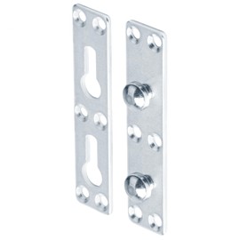 YIDU69Q 4 Pcs 5" Bed Rail Fasteners, Mortise Bed Frame Rail Brackets for Wood Furniture