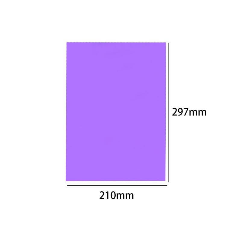 Globellapro 8 Sheets Gel Light Filter, Transparent Purple Plastic Sheets,