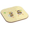 Mr. & Mrs. Panda Square Coasters Bumble Bees with Clover