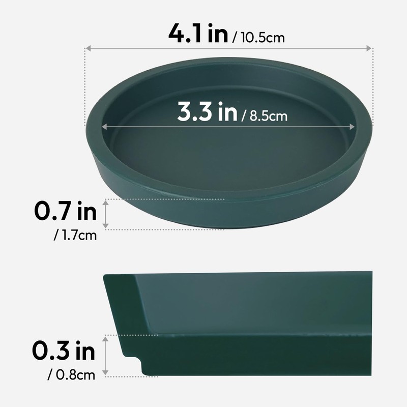 Carrotez Thick Silicone Coasters for Drinks, Round Bulky Cup Coasters
