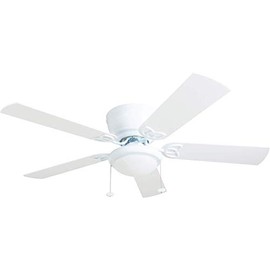Prominence Home 50852 Benton Hugger/Low Profile Ceiling Fan, 52" Barnwood/White Blades
