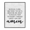 Stupell Industries Bless Us O Lord Before Meal Prayer Subtle