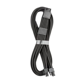 CableMod RT-Series Pro ModFlex Sleeved 12V-2x6 12VHPWR StealthSense PCIe Cable for ASUS/Seasonic/Phanteks (Black, 16-pin to Dual 8-pin, 60cm)