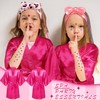 Newcotte 72 Pcs Kids Spa Party Supplies for Girls Robes