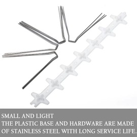 3M Bird Spikes, Stainless Steel Bird Spikes Bird Deterrent Spikes Stainless Steel Anti Bird Spikes for Fence Roof Window Bird Spikes for Pigeons and Other Small Birds Bird Spikes for Small Birds