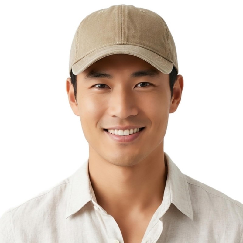 RUNQIU Baseball Cap, Small, Short Brim, Casual, Short Hat, Sweat