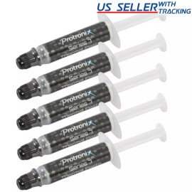 (5-pack) Silver Thermal Grease CPU Heatsink Compound Paste Syringe 5X