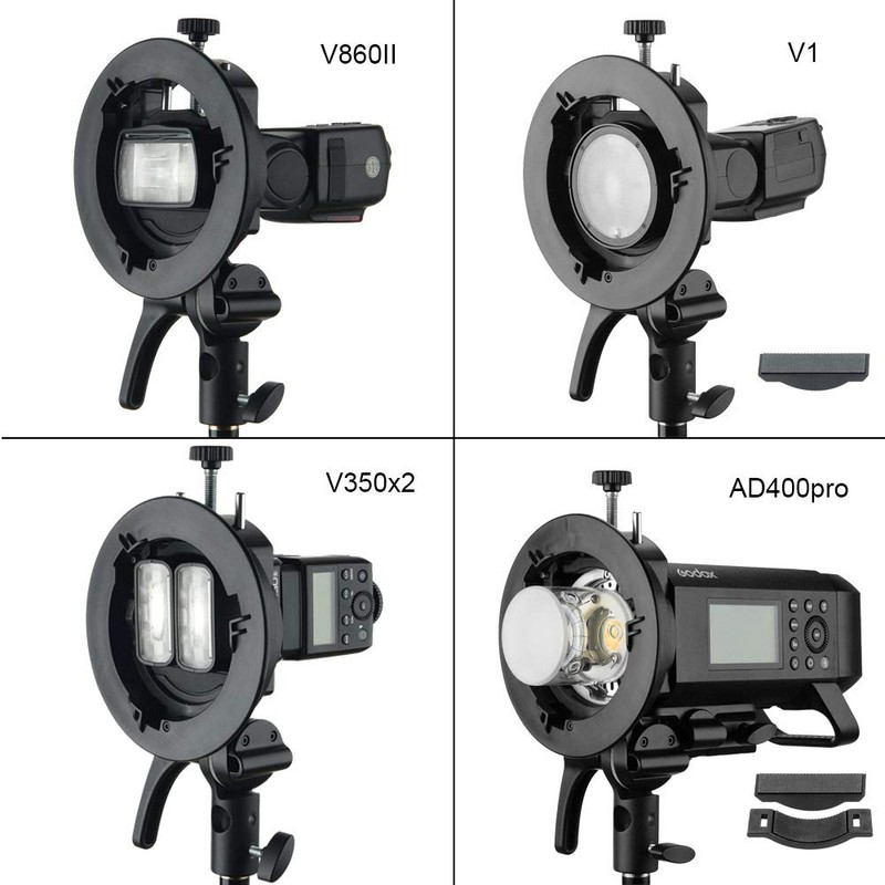 Godox S2 Bracket S-Type Speedlite Bowens Mount Holder for Godox
