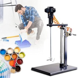 Mezclador neumático de Pintura, Mezclador de Soporte con elevación automática, máquina mezcladora de Pintura, agitador de Recubrimiento para la Mezcla de hidrosol de Tinte de