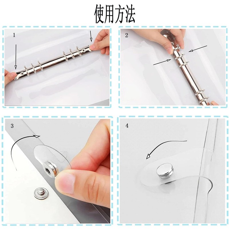 Personal Notebook, Transparent Binder, A5, 6 Holes, Notebook Cover, Personal