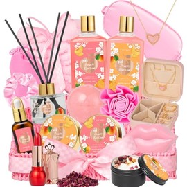 LILY ROY Regalos De Navidad Para Mujer Cesta De Regalo De Spa De Lujo De 23 Piezas, Cesta De Regalo Para Baño Y Cuerpo, Kit De Spa  Ideal Para