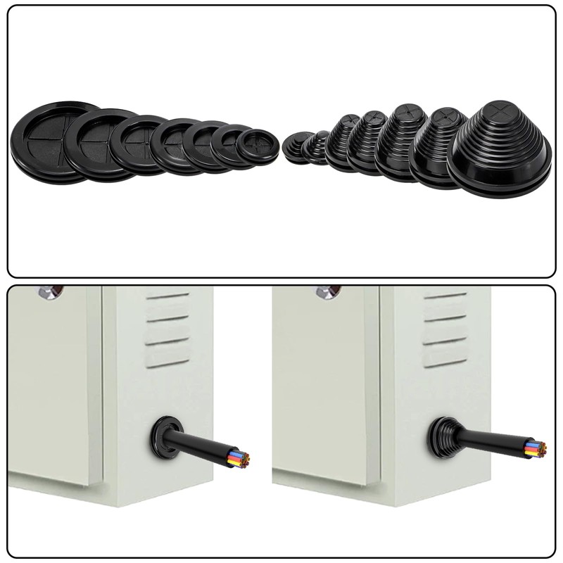 Yarlung 42 Pack Rubber Grommets Assortment Kit for Wire Protection,