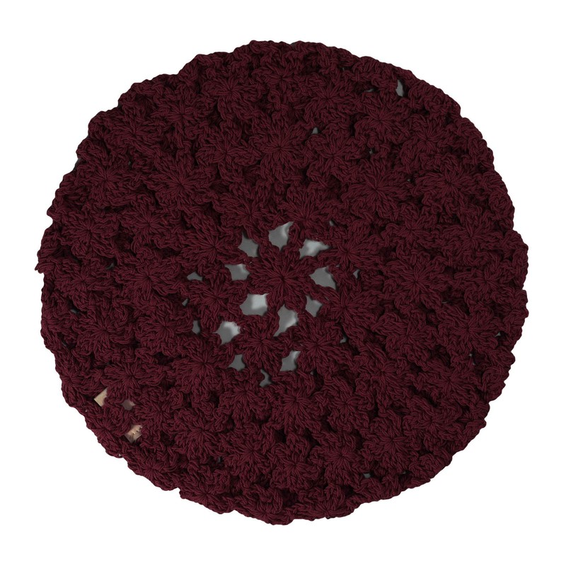 ZLYC Women's Beret Beret Hat, burgundy