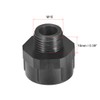 sourcing map Threaded Bushings Nylon Connector Adaptor M16 Outer Thread
