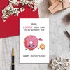 Leinessy Cute Donut Mother's Day Card, Pun Mothers Day Card