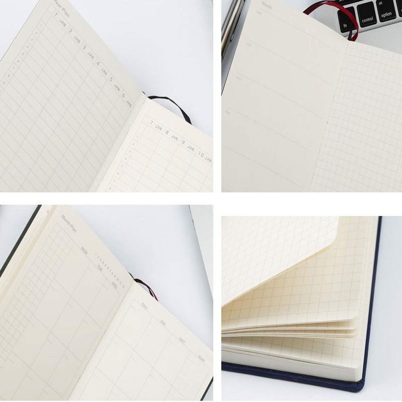 Pocket Monthly Weekly Planner Undated Weekly Planner 144 Pages Notebook