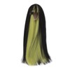Doll Long Straight Wigs Dual Color Simulation Soft High Temperature