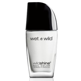 Wet 'n' Wild Wild Shine Nail Color, Nail Polish with No Formaldehyd, Toluene and Phthalates, Long-lasting and Quick-drying Formula, French White Crème, One size